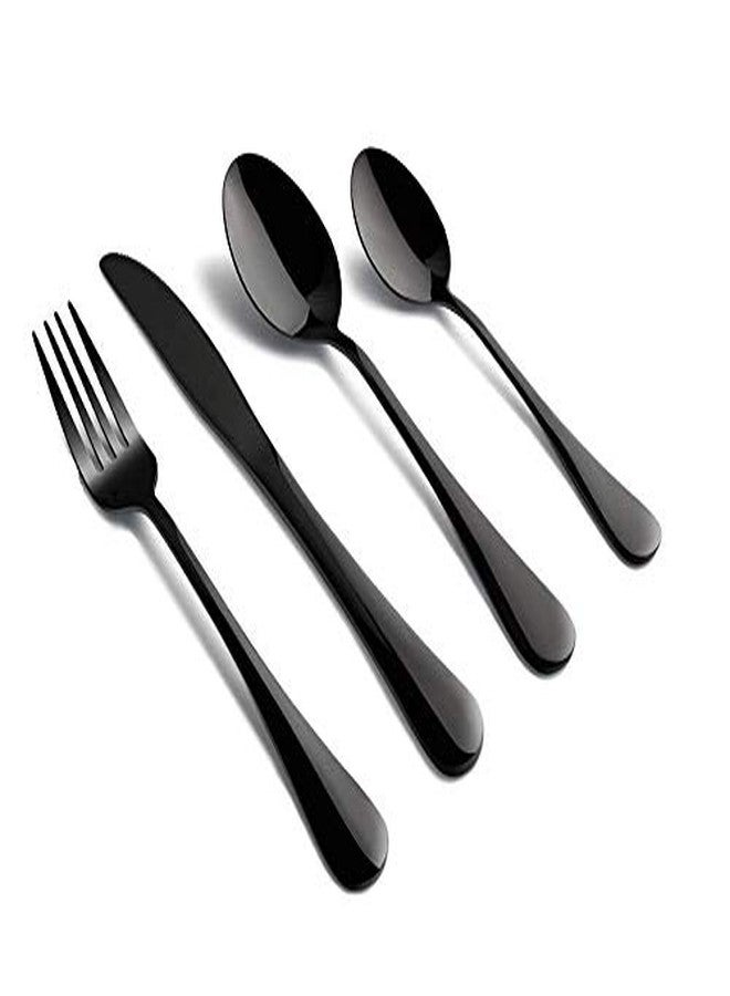 STAR WORK Restaurant Home Hotel Matte Set, Satin Finish Stainless Steel Flatware set, Tableware Cutlery Set Utensils for Kitchens, Dishwasher Safe [Dinner Fork-Tea Spoon-Salad Spoon-Knife] (SET OF 24) - Image 2